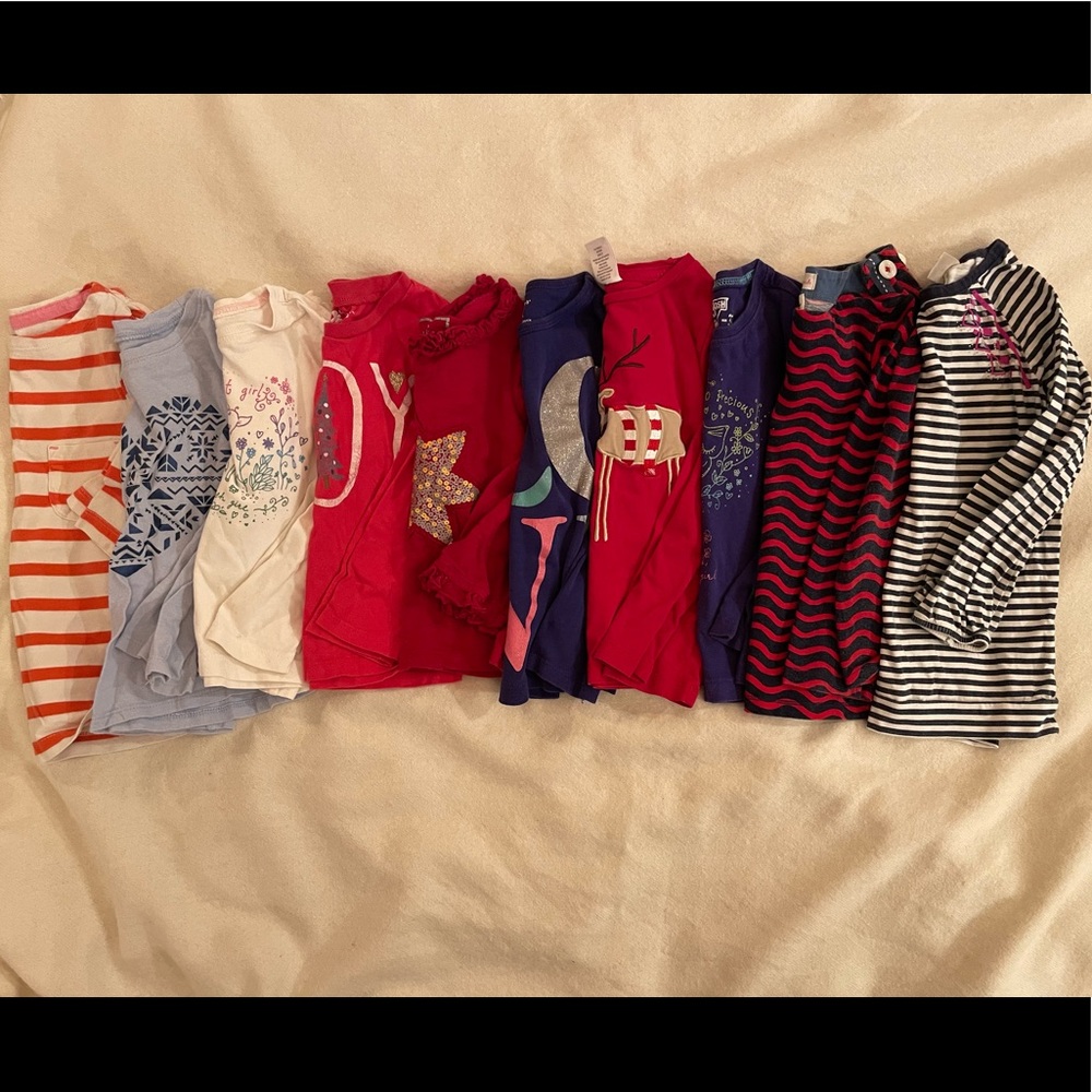 Bundle of 10 girls 3T long sleeve shirts